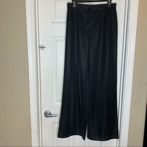 MISSPAP Lurex Wide Leg Trousers Black Size 8